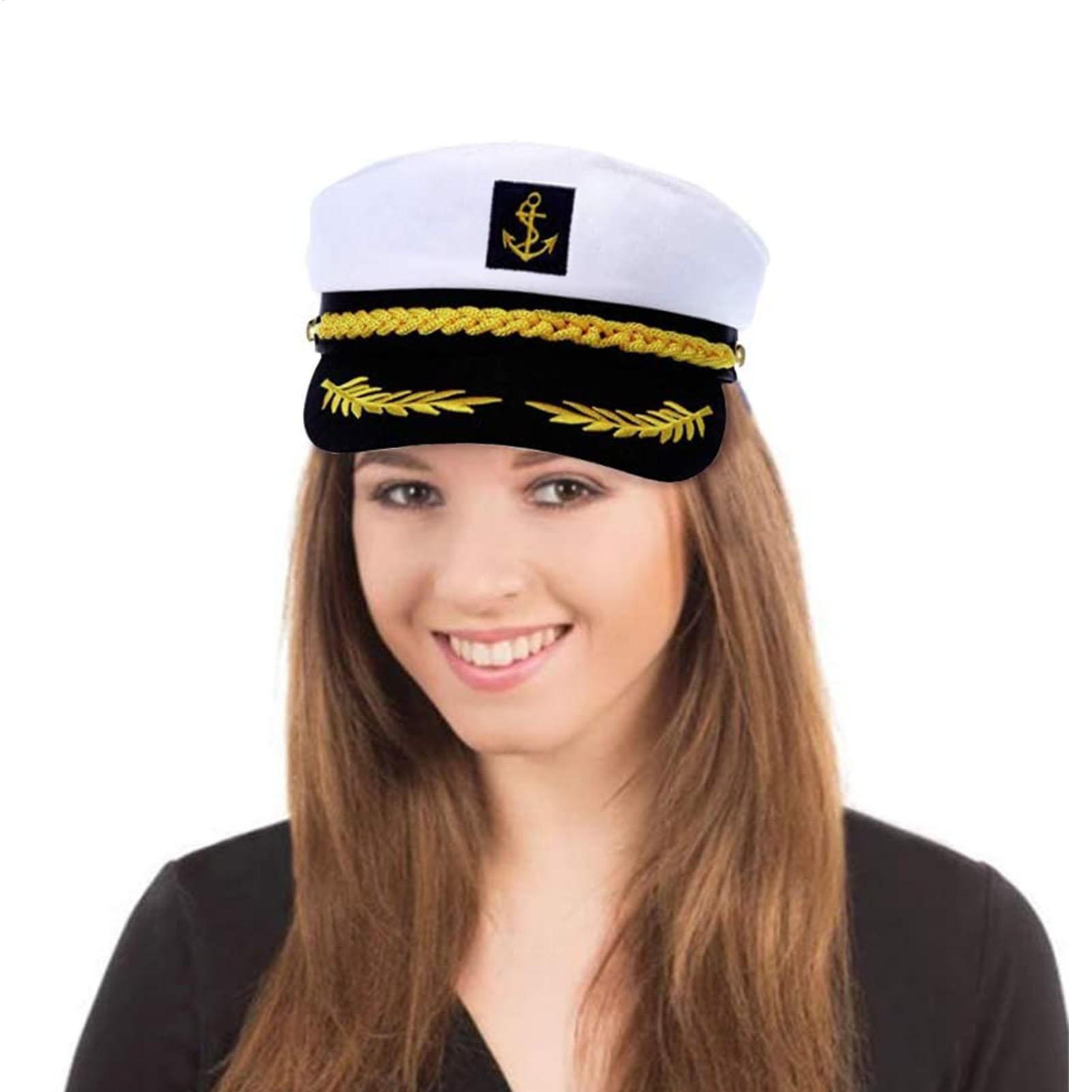 Snapback Hat Flat - قبعة قبطان يخت للبالغين قابلة للتعديل