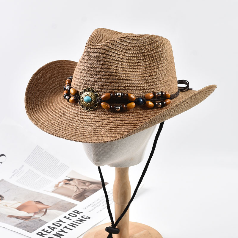 Cowboy Hat Straw - قبعة رعاة البقر الغربية من القش