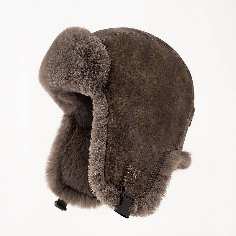قبعة شتوية رجالية من الجلد بتص - مراجعة Trapper Hat Ear Flap وسعره