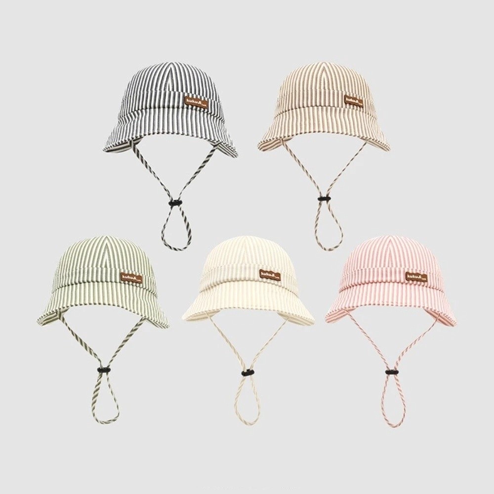 قبعة أطفال جديدة مخططة قابلة ل - مراجعة Bucket Hat Cotton وسعره
