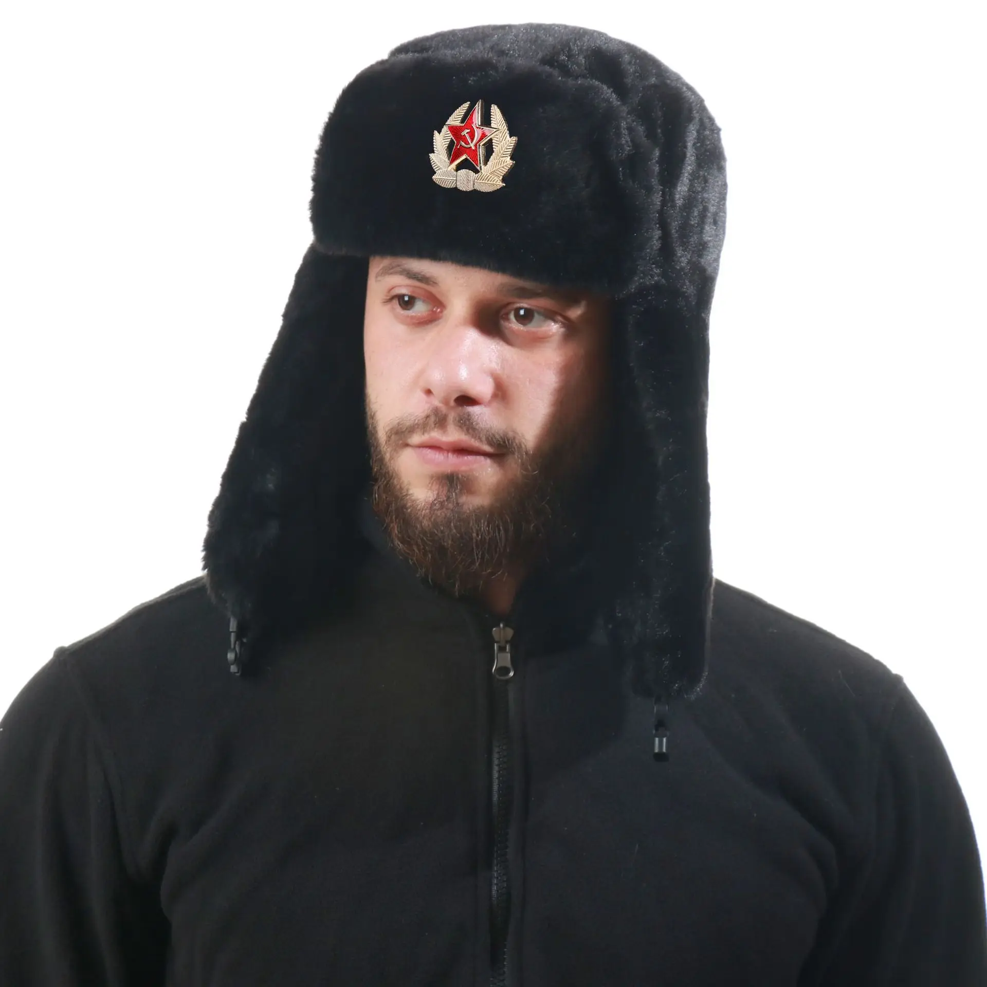 السوفياتي شارة Ushanka الرجال  - مراجعة Trapper Hat Ear Flap وسعره