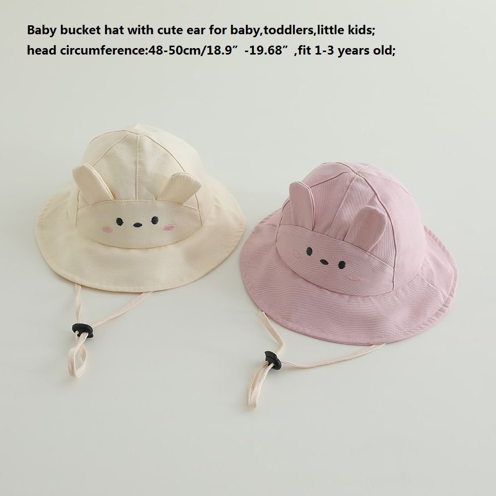 قبعة شمسية للأطفال البنات مقاس - مراجعة Bucket Hat Cotton وسعره