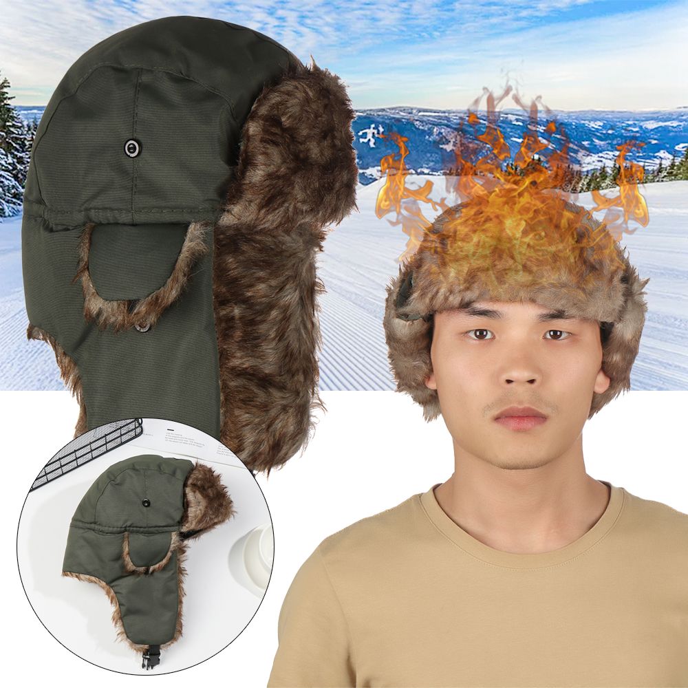 قبعة تزلج دافئة مع أغطية للأذن - مراجعة Trapper Hat Ear Flap وسعره