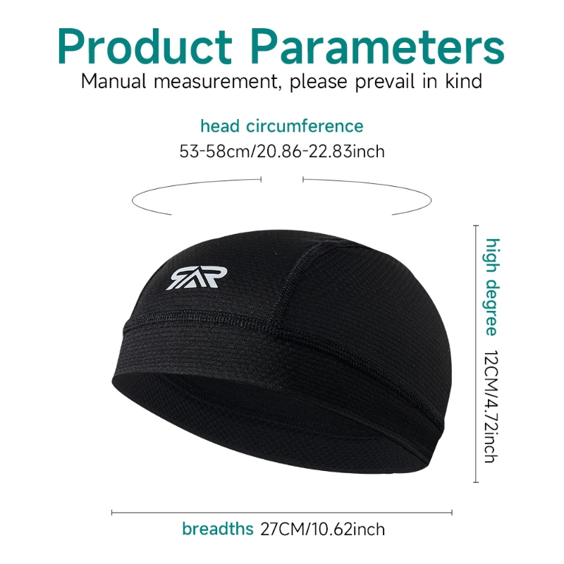 قبعة تبريد جديدة للرجال لركوب  - مراجعة Skull Cap Helmet Liner وسعره