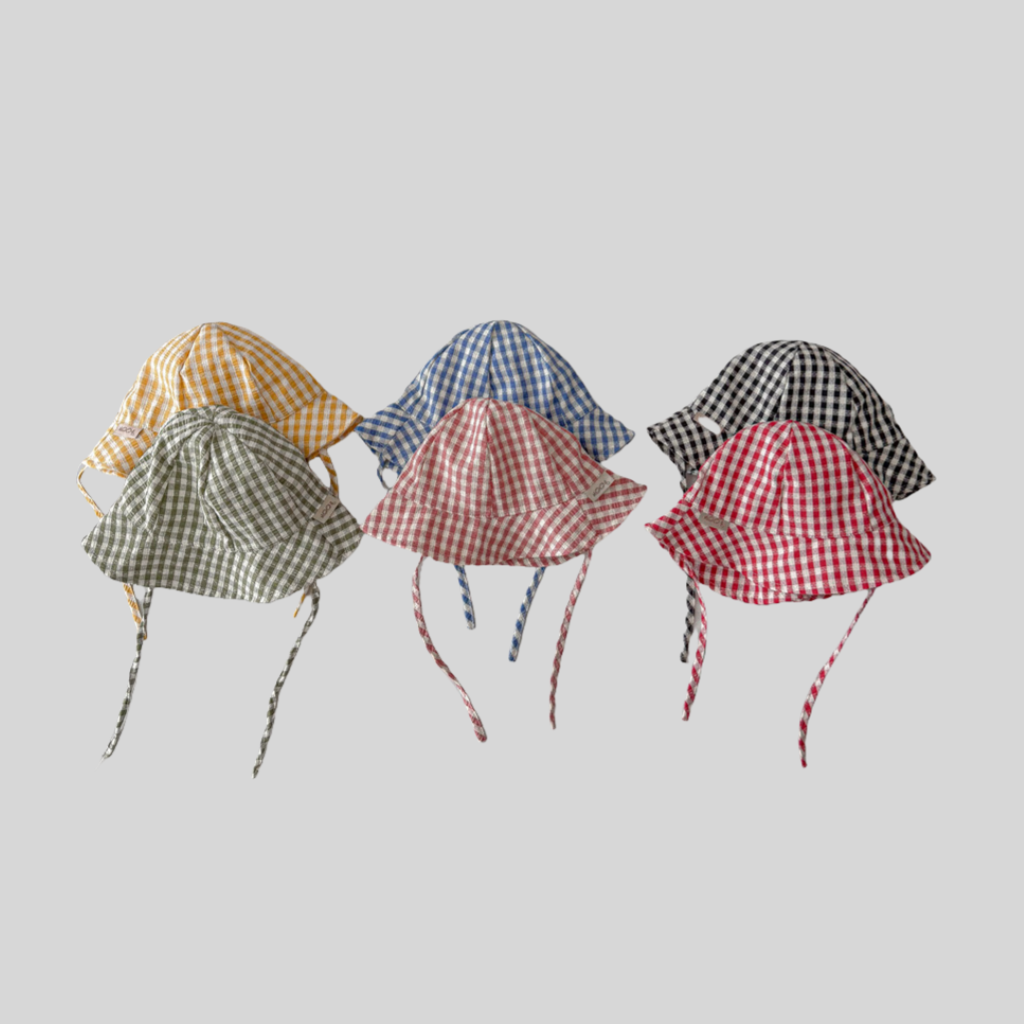 Ins Style منقوشة الطفل دلو قبع - مراجعة Bucket Hat Cotton وسعره